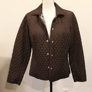 Tara Jones Size 10 Brown Quilted Jacket